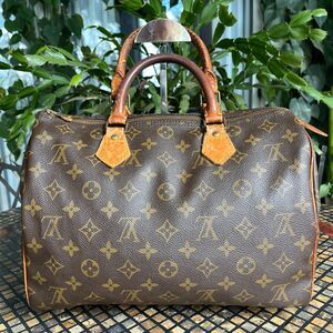 Louis Vuitton Vintage Speedy 30 Monogram Tote Bag 861SA